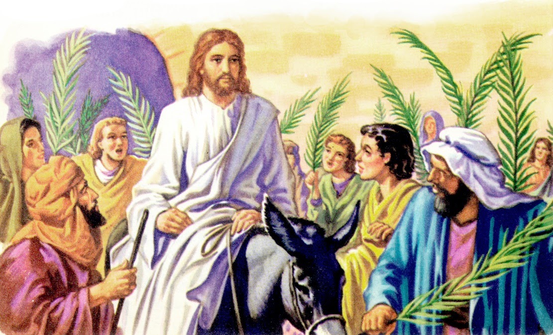 Jesus Palm Sunday Entry To Jerusalem Watercolour Lebanon Presbyterian
